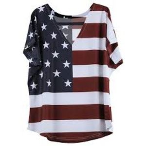 American Flag Shirt, Sz XXL (Fits like a large)